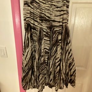 Animal print skirt